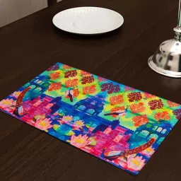 sej by nisha gupta Nolan (12x18) Multicolor Poly Cotton (Set of 6) Placemat-picture-40