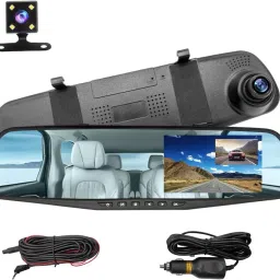 secureeye 3In1 2K Front/Rear/Mirror Car DVR Dash Cam Rear View Reverse G-Sensor 1080P Security Camera-36
