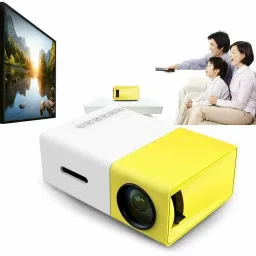 VOLTegIC Party Game LCD 1080P LED Projector 400 lm LED Corded & Cordless Portable Projector-11