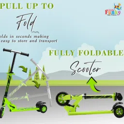 3 Wheel OT Kick Scooter with Bell, Adjustable Height and Rear Brake-25