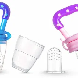 Baby Pacifier Food Feeder Silicone Fresh Fruit Milk Nibbler Feeding Safe Kids 9 Teether and Feeder-18