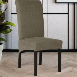 casacraft from pepperfry Lavinia Fabric Dining Chair in Beige Colour-picture-46