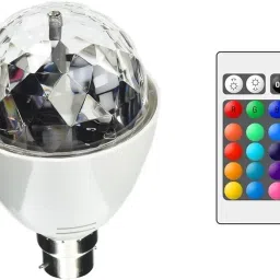 360 Rotating LED Party Light with Remote Control Single Disco Ball-17