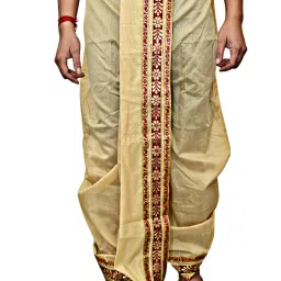 Sumit online solid Self Design Men Dhoti-image-58