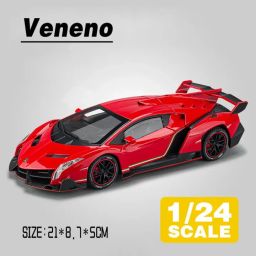 1 24 Lamborghini Venom Model Car Sports Metal car toy-11