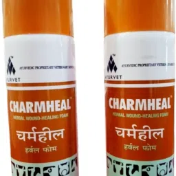 CHARMHEAL Ayurvedic Veterinary Herbal wound-Healing Foam for Animals (125ml x 2) Pet First Aid Kit-image-52
