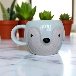 Pack of 1 Ceramic White Bear Face Ceramic Mug 300ML | Cute Handcrafted Coffee & Tea Cup | Gift-image-35