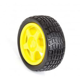 Tracked Wheel for BO Motor - Yellow - 65mm x 26mm-image-16