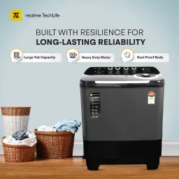 realme techlife 12 kg Semi Automatic Top Load Grey image 3
