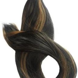 Long Straight Golden Highlights Wrap Around Ponytail Hair Extension-image-95