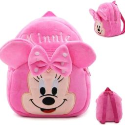 Small 4 L Backpack Kids School Bag Minnie Soft Plush Cartoon Baby Boys/Girls Plush Bag (Pink, 4 L)-image-6