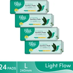 Organic Sanitary Pads For Women| Combo Pack | Size - L | Pack Of 24 Pads Sanitary Pad-image-5