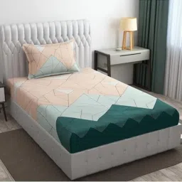 180 TC Cotton Single Floral Flat Bedsheet-image-95