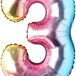Solid 3/Three 32inch Number Toy Foil Balloon For Birthday/Anniversary Party Decoration Balloon-21