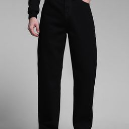 jack & jones Men Loose Fit High Rise Black Jeans-picture-48