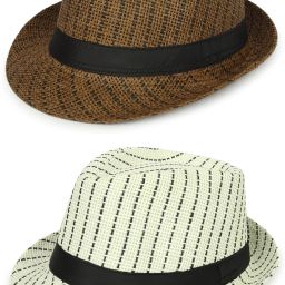 ZACHARIAS Paper Jute Fedora Hat Cap-image-55