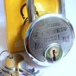 Luxury Power® 77 MM Big Size, Big Tumbler Steel Padlock 4 Keys, D/L Technology Padlock-image-1