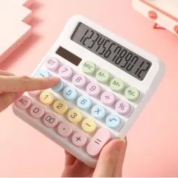 voxsara V-calculator-big Calculator 12 Digit, Dual power and Solar Calculator with Large LCD Display BasicCalculator image 2