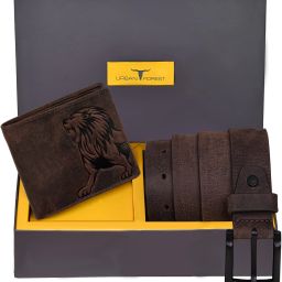 Men Casual Brown Genuine Leather RFIDWallet - Regular Size-image-43
