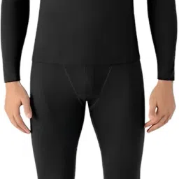 Tlismi Ultra Soft Fabric Solid Colored Slim Innerwear Men Top - Pyjama Set Thermal-image-1