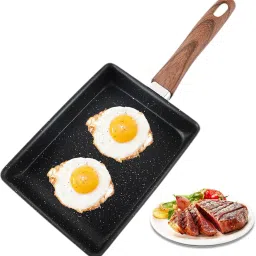 Japanese Omelette pan, Tamagoyaki Nonstick an, Square Pan, Egg Roll pan Fry Pan 20 cm diameter 1 L capacity-image-21