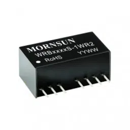 WRB1205S-1WR2 Mornsun 12V to 5V DC-DC Converter 1W Power Supply Module - Ultra Compact SIP Package-14