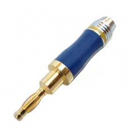 MX 4mm Banana Male Plug Connector Gold Plated Blue and Pale Chrome Metal Cap Heavy Duty For 6mm Cable (MX-2896)-26