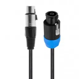 MX 4 Pin MIC and Speaker Male Plug To 3 Pin MIC Extension Female Connector XLR Cord 1.5 Meter (MX-3792)-16