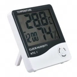 HTC-1 High Precision Large Screen Electronic Indoor Temperature, Humidity Thermometer with Clock Alarm-18