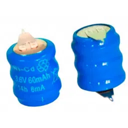 3.6V 60mAh PCB Mount Nickel Cadmium NiCd Battery-image-12