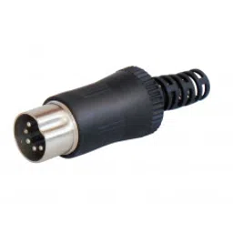 MX 4 Pin DIN Male Connector Copper Plated Plug (MX-107)-9