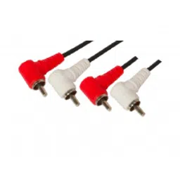 MX 2 RCA Male Plug To MX 2 RCA Male Right Angle Cord 1.5 Meter (MX-597)-25