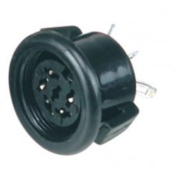MX 5 Pin Plug 45 Degree DIN Female Socket Industrial Chassis Mounting with Locking System (MX-766)-16