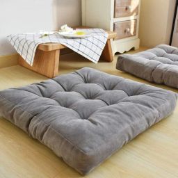Microfibre Solid Floor Cushion Pack of 1-image-81