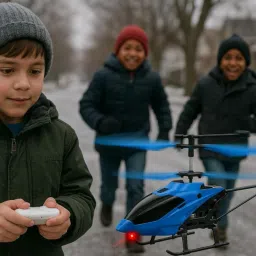 trendwith TrendWithGear 2-in-1 RC Flying Helicopter with Hand Sensor – Multicolor Fun Toy image 2