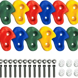 12-Piece Multicolor Climbing Stone Set: Adventure for Kids & Adults Climbing Hold-28