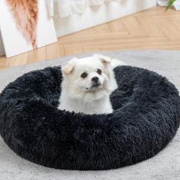 The round donut pet bed is perfect for indoor cats and puppies in all seasons. M Pet Bed-image-55