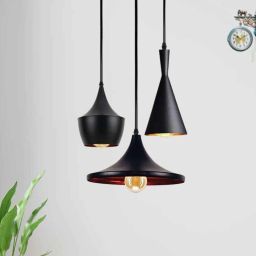 DENICRAAS Light House Hanging Pendant Light Lamp (Black Golden) (Bub included) Chandelier Ceiling Lamp-image-79