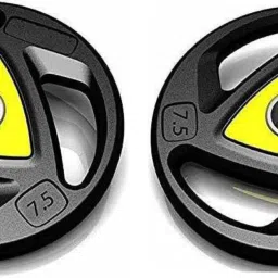 15 kg Weight Plate?7.5 Kg X 2 Olympic Size Rubber And Integrated Grip Durable(15 KG) Home Gym Combo-11