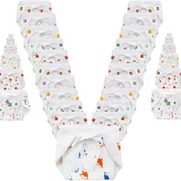 New Born Washable Reusable Hosiery Cotton Diapers, 0-6 Months (PACK OF 10)-19