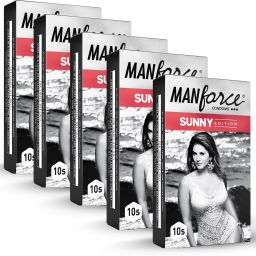 Ribbed & Dotted Sunny Edition Condoms ,10 x Pack of 5 Condom-image-11