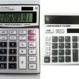 A Superb Calculator Combo OT-990 And 512WTC Grey 12Digit 990+512WTCgrey Basic Calculator-4