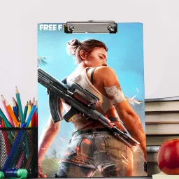 Free Fire Girl Reprint Clip Board Examination Pad for Shop, Medical, Size 14x10-image-46