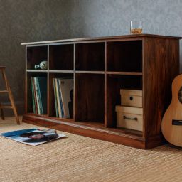 Sheesham Wood Solid Wood Open Book Shelf-image-18