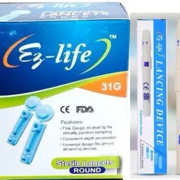 OTICA Lancing Device With 31G Round 100 Glucometer Lancets-13