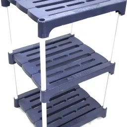 Book Stand, Home Decor Storage Rack Showcase Organizer for Living Room, Office Plastic Open Book Shelf-29
