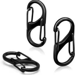 3 Pcs S Biner Zipper Clips Locking Carabiner-33