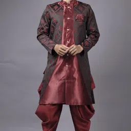 AMZIRA Self Design Sherwani-picture-12