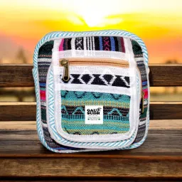 Brown Men & Women Shoulder Bag Hemp Super Fashion Chest and Shoulder Bag for Women & Men-image-6