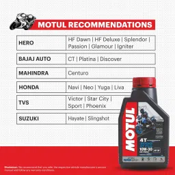 motul 3000 4T Plus 10W-30HC-TECH Plus HC-Tech Mineral Engine Oil image 3